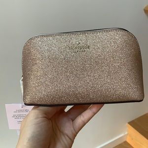 Metallic Kate Spade cosmetic bag